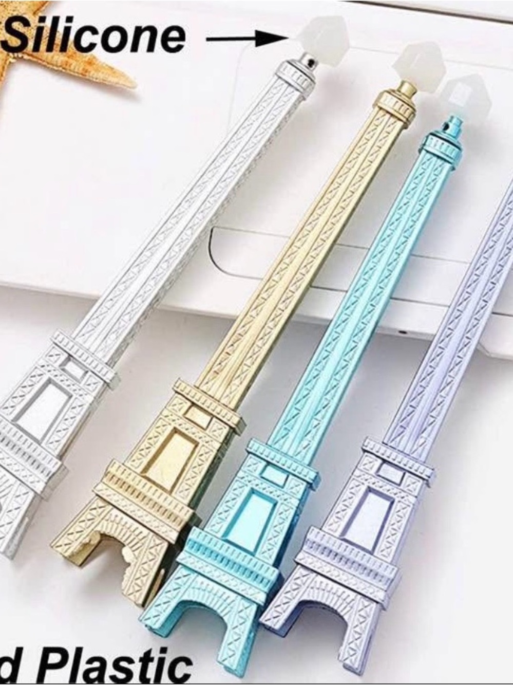 2pcs Eiffel Tower Shape Pens